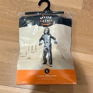 Kids X-Ray Skeleton Costume - Black and White